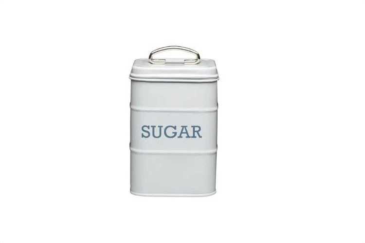 Living Nostalgia Sugar Canister Grey 3 Living Nostalgia Sugar Canister Grey