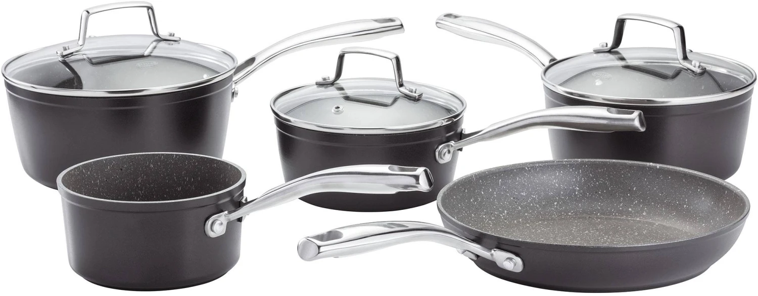 Stellar Rocktanium Non Stick 5 Piece Saucepan Set 3 Stellar Rocktanium Non Stick 5 Piece Saucepan Set