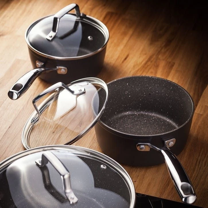 Stellar Rocktanium Non Stick 5 Piece Saucepan Set 4 Stellar Rocktanium Non Stick 5 Piece Saucepan Set - Image 2