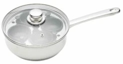 KitchenCraft Stainless Steel 4 Hole Egg Poacher 20.5cm