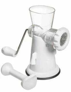 KitchenCraft White Plastic Mincer With Suction Cup Fitting