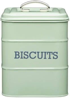 Living Nostalgia Biscuit Storage Tin Cream -Kitchenware Discount Store 21151 20467
