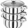 Judge Basics 18cm 3 Tier Steamer 1 Judge Basics 18cm 3 Tier Steamer -Kitchenware Discount Store 22492 20143