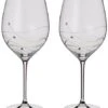 Dartington Glitz Goblet Wine Glasses Pair