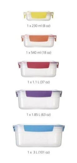 Joseph Joseph Nest Lock 5-Piece Container Set 7 Joseph Joseph Nest Lock 5-Piece Container Set -Kitchenware Discount Store 23744 19995