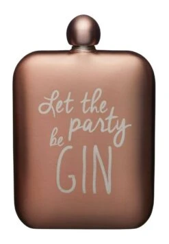 Barcraft Gin Slogan Hip Flask Pink