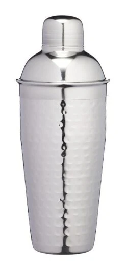 Barcraft Hammered Stainless Steel Cocktail Shaker 700ml