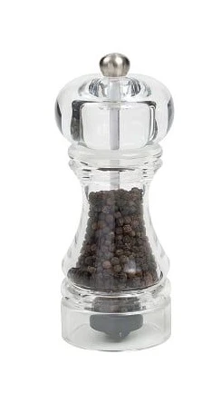 Capstan 145mm Pepper Mill Clear Acrylic 3 Capstan 145mm Pepper Mill Clear Acrylic