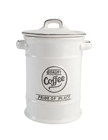 Pride Of Place Coffee Jar White 3 Pride Of Place Coffee Jar White