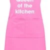 Queen Of The Kitchen Apron Pink 2 Queen Of The Kitchen Apron Pink -Kitchenware Discount Store 26977 19342