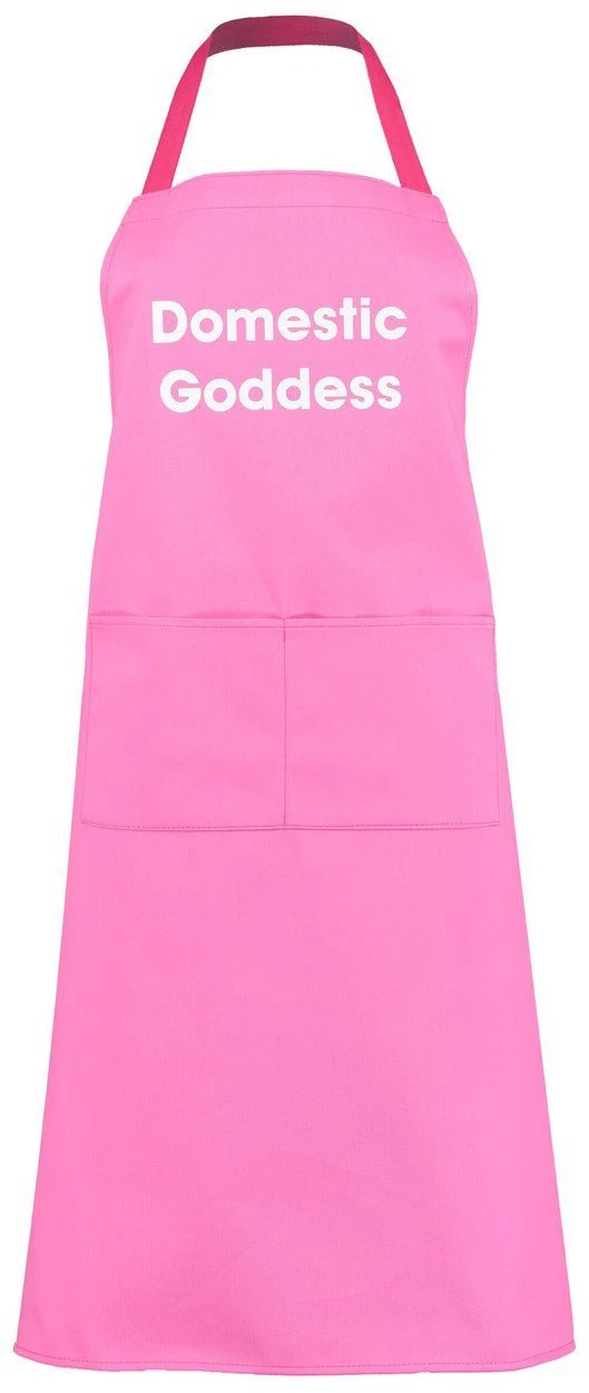 Domestic Goddess Apron Pink 3 Domestic Goddess Apron Pink