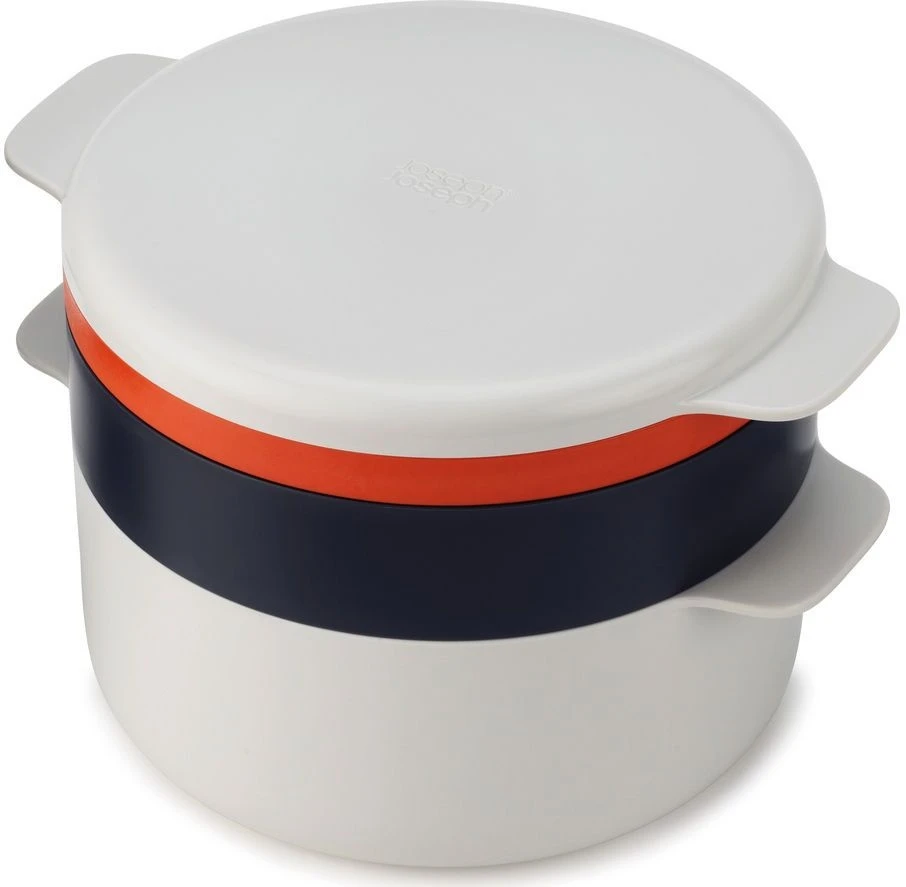Joseph Joseph M-Cuisine 4-Piece Stackable Microwave Cooking Set - Stone/Orange 3 Joseph Joseph M-Cuisine 4-Piece Stackable Microwave Cooking Set - Stone/Orange