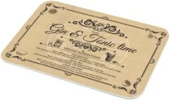 Stow Green Gin & Tonic Vintage Small Worktop Protector