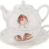 Wrendale Tea For One With Saucer Robins 1 Wrendale Tea For One With Saucer Robins -Kitchenware Discount Store 28951 18443