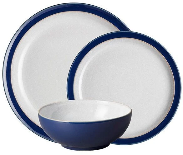 Denby Elements 12 Piece Dinner Set Dark Blue 3 Denby Elements 12 Piece Dinner Set Dark Blue