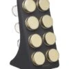 Masterclass 8 Jar Spice Rack Black & Brass -Kitchenware Discount Store 33389 16593
