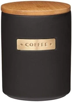 Masterclass Ceramic Black Coffee Canister