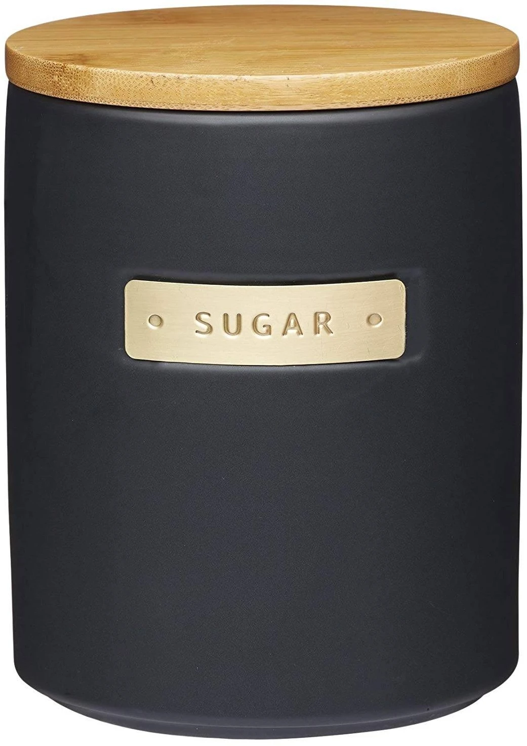 Masterclass Ceramic Black Sugar Canister 3 Masterclass Ceramic Black Sugar Canister