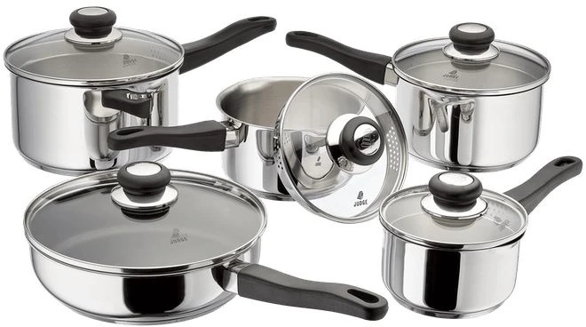Judge Vista Draining 5 Piece Pan Set
