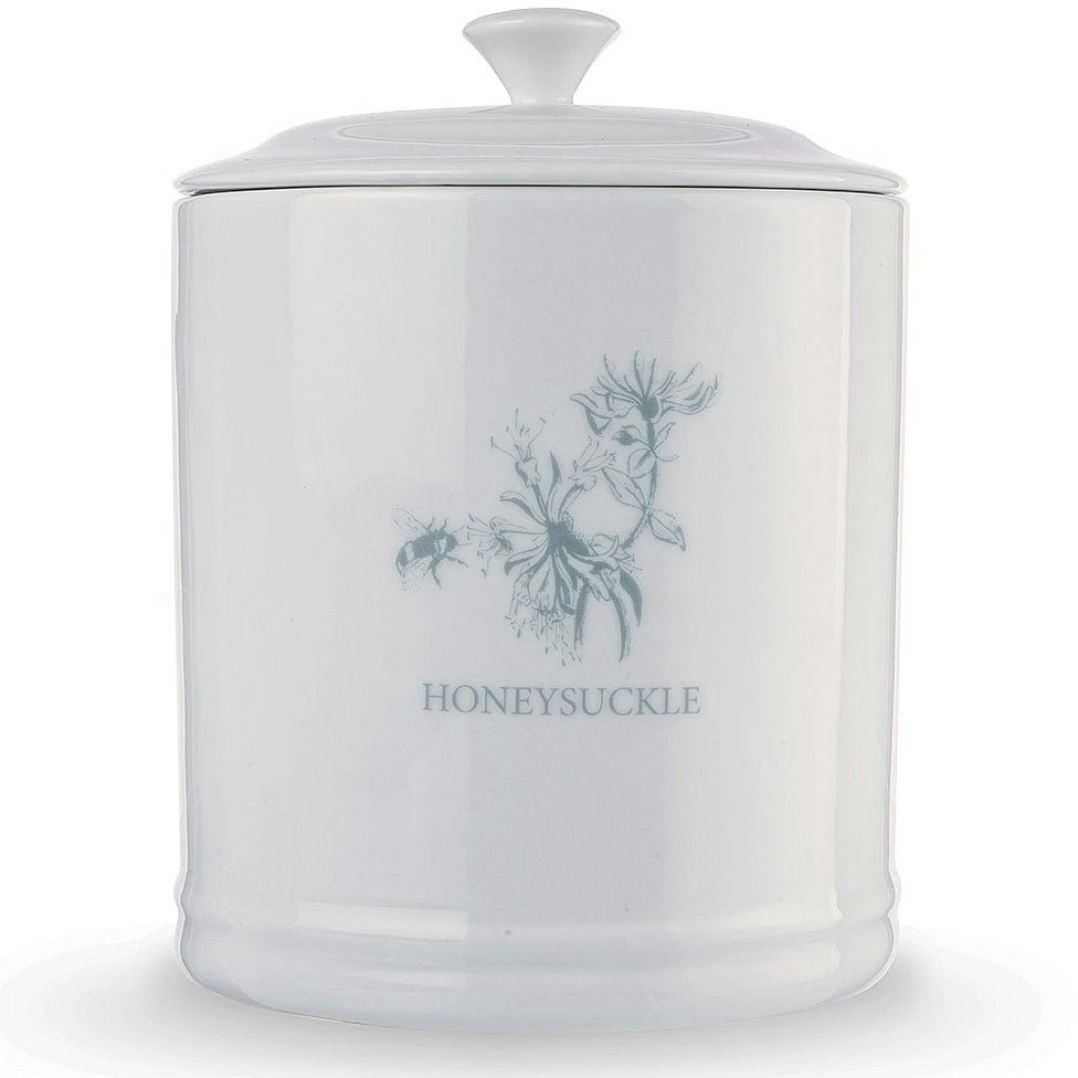 Mary Berry Flowers Tea Canister Honeysuckle 3 Mary Berry Flowers Tea Canister Honeysuckle