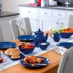 Denby Imperial Blue Medium Coupe Plate 9 Denby Imperial Blue Medium Coupe Plate -Kitchenware Discount Store 35663 14846