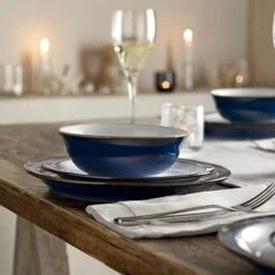 Denby Imperial Blue 12 Piece Tableware Set -Kitchenware Discount Store 35667 14833
