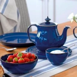 Denby Imperial Blue 12 Piece Coupe Set -Kitchenware Discount Store 35668 14828