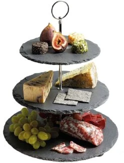 Artesa Three Tier Slate Serving Stand