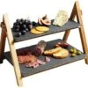 Artesa Two Tier Slate Serving Stand 2 Artesa Two Tier Slate Serving Stand -Kitchenware Discount Store 35881 14737