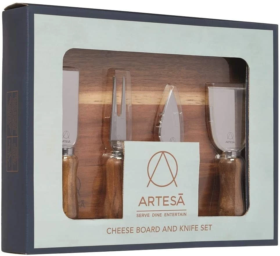 Artesa Artes Acacia Wood Cheese Set 4 Artesa Artes Acacia Wood Cheese Set - Image 2