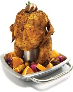 Broil King Stainless Steel Chicken Roaster & Pan 7 Broil King Stainless Steel Chicken Roaster & Pan -Kitchenware Discount Store 39545 11702