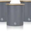 Swan Nordic Set Of 3 Canisters - Grey -Kitchenware Discount Store 42699 7960