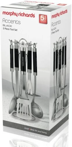Morphy Richards Accents 5 Piece Tool Set Black 9 Morphy Richards Accents 5 Piece Tool Set Black -Kitchenware Discount Store 42715 7909