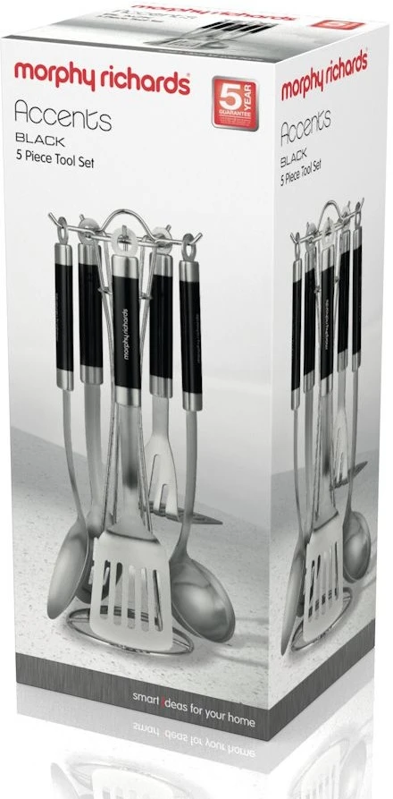 Morphy Richards Accents 5 Piece Tool Set Black 6 Morphy Richards Accents 5 Piece Tool Set Black - Image 4
