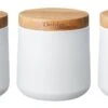 Denby White Storage Canisters Set Of 3 2 Denby White Storage Canisters Set Of 3 -Kitchenware Discount Store 43895 6469