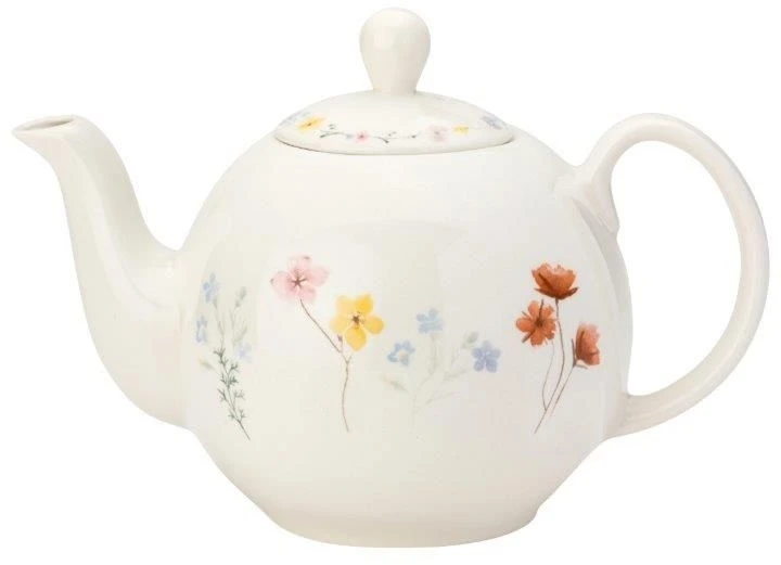 The English Tableware Company Pressed Flowers 6 Cup Teapot