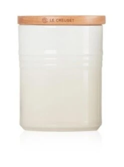 Le Creuset Medium Storage Jar With Wood Lid Meringue 8 Le Creuset Medium Storage Jar With Wood Lid Meringue -Kitchenware Discount Store 45398 4838