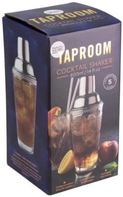 Taylors Eye Witness Glass Cocktail Shaker 400ml - Silver -Kitchenware Discount Store 45506 4368