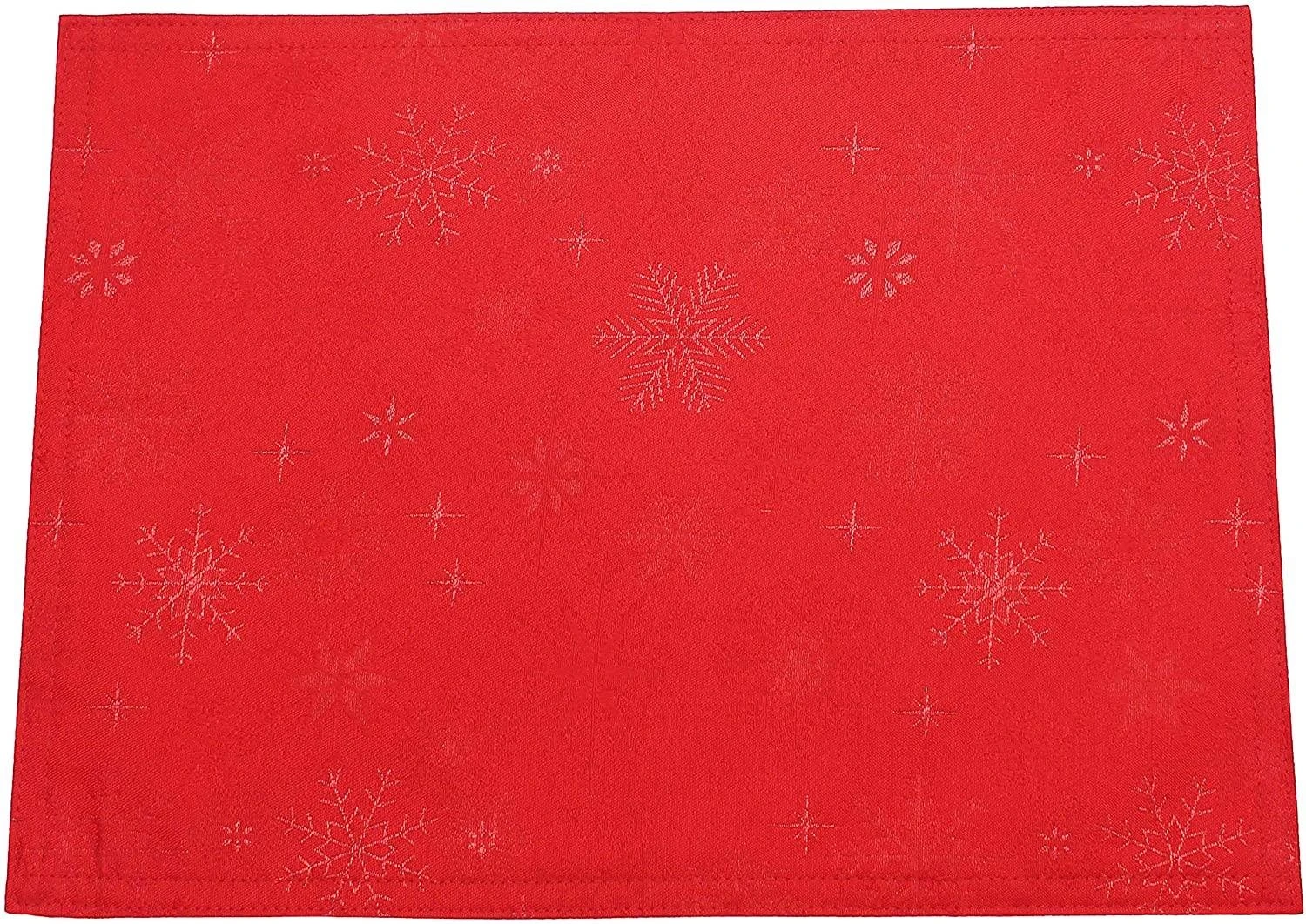 Peggy Wilkins Snow Crystal 67 X 100 Tablecloth Red 3 Peggy Wilkins Snow Crystal 67 X 100 Tablecloth Red