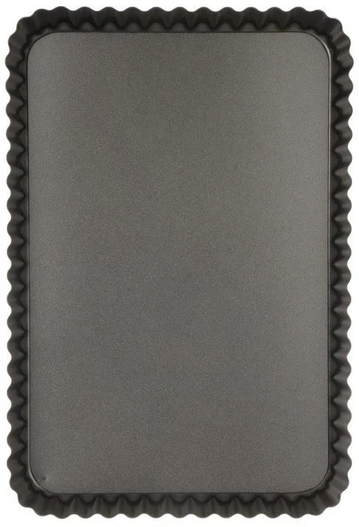 Luxe 31cm Loose Base Rectangular Fluted Quiche Pan 3 Luxe 31cm Loose Base Rectangular Fluted Quiche Pan