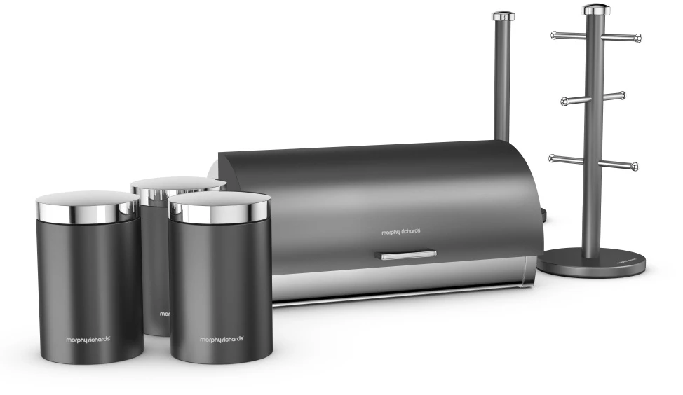 Morphy Richards Accents 6 Piece Storage Set Titanium 3 Morphy Richards Accents 6 Piece Storage Set Titanium