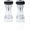 Taylors Eye Witness Salt & Pepper Mill Clear/Black Set Of 2 -Kitchenware Discount Store 48922 36710