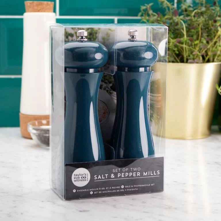 Taylors Eye Witness Salt & Pepper Mill Blue Set Of 2 4 Taylors Eye Witness Salt & Pepper Mill Blue Set Of 2 - Image 2