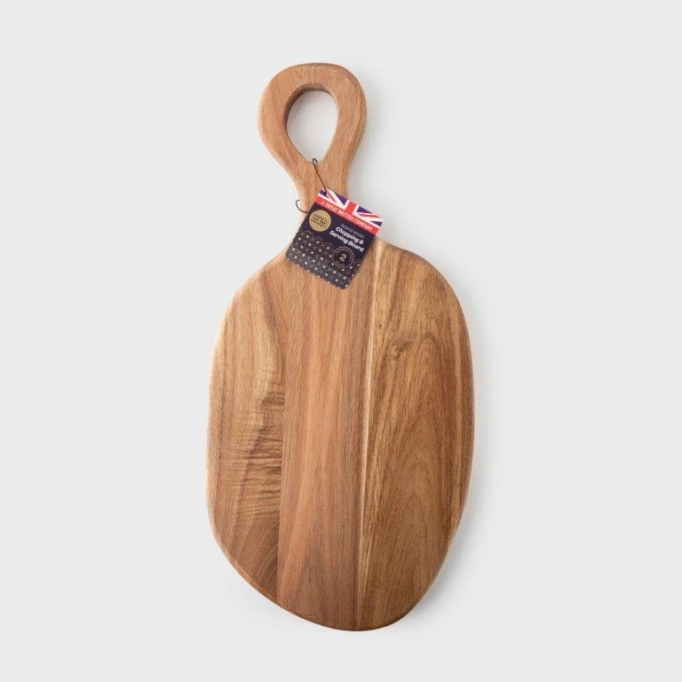 Taylors Eye Witness Chopping Board Pebble Loop Acacia 23.5X50cm 3 Taylors Eye Witness Chopping Board Pebble Loop Acacia 23.5X50cm