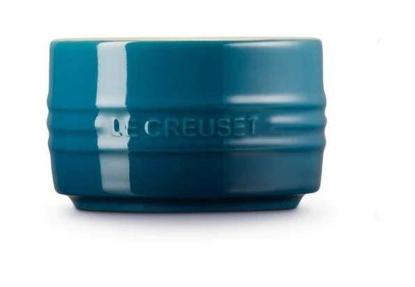 Le Creuset Stackable Ramekin Deep Teal 3 Le Creuset Stackable Ramekin Deep Teal