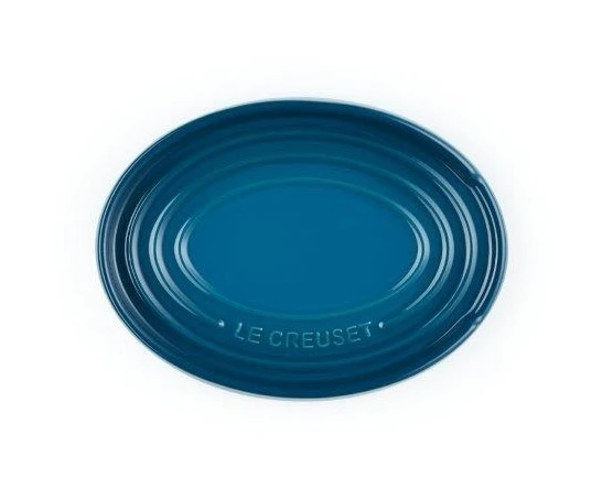 Le Creuset Oval Spoon Rest Deep Teal 6 Le Creuset Oval Spoon Rest Deep Teal - Image 4