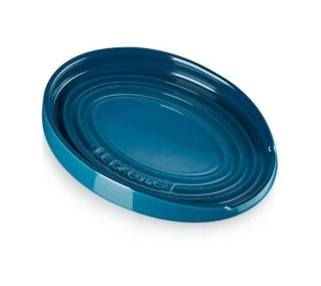 Le Creuset Oval Spoon Rest Deep Teal 5 Le Creuset Oval Spoon Rest Deep Teal - Image 3