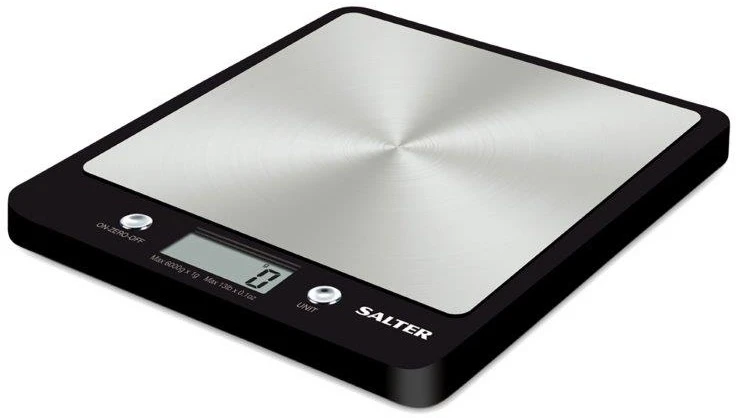 Salter Stainless Steel Evo Digital Kitchen Scales 5kg 3 Salter Stainless Steel Evo Digital Kitchen Scales 5kg