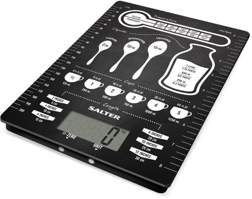 Salter Conversion Table Digital Kitchen Scales 5kg 3 Salter Conversion Table Digital Kitchen Scales 5kg