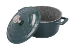 Masterclass Cast Aluminium Casserole Dish 20cm Green -Kitchenware Discount Store 49182 36054